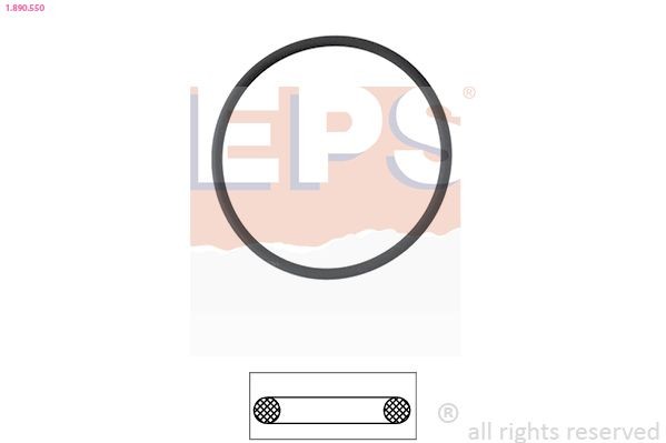 EPS 1.890.550 OPEL Thermostat housing seal in original quality