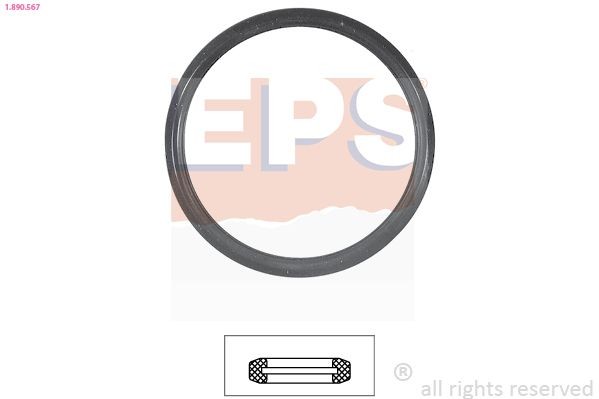 EPS 1.890.567 Gasket, thermostat Made in Italy - OE Equivalent