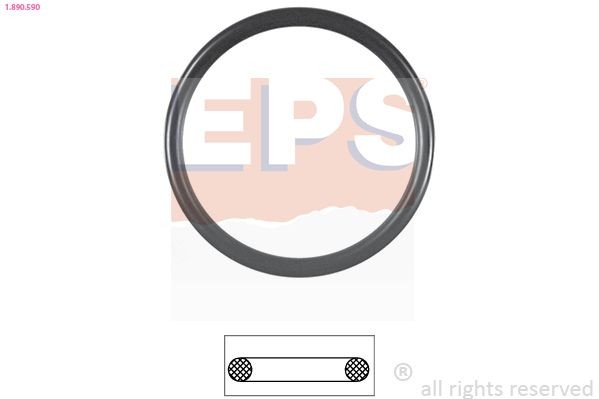 EPS 1.890.590 Gasket, thermostat Made in Italy - OE Equivalent