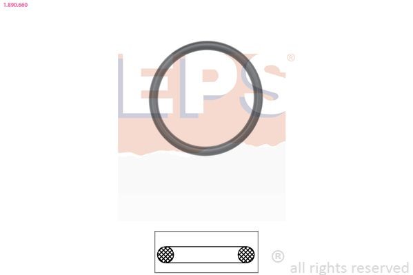 EPS 1.890.660 Thermostat gasket AUDI A1 2012 in original quality
