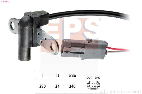 EPS 1.953.023 Crankshaft sensor Made in Italy - OE Equivalent