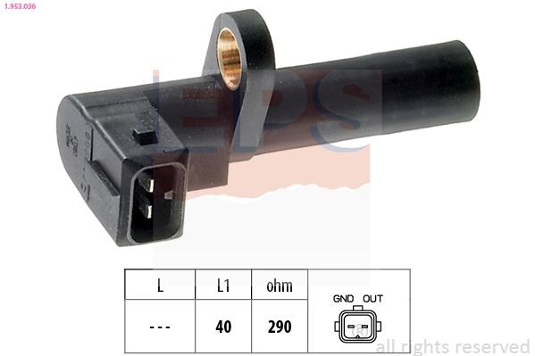 EPS 1.953.036 Crankshaft sensor Made in Italy - OE Equivalent