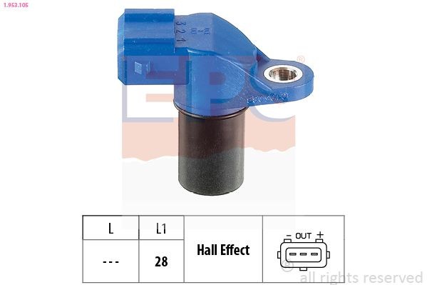 EPS 1.953.105 Sensor, RPM Made in Italy - OE Equivalent