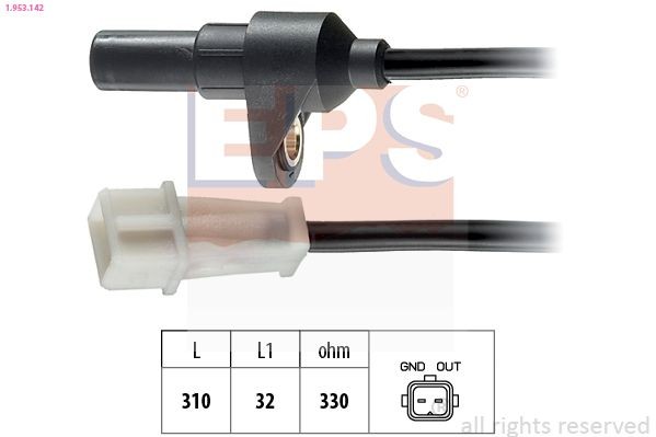 EPS 1.953.142 Crankshaft sensor Made in Italy - OE Equivalent