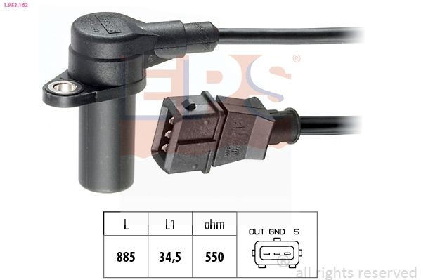 Great value for money - EPS Crankshaft sensor 1.953.162