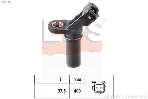 EPS 1.953.188 Crankshaft sensor Made in Italy - OE Equivalent