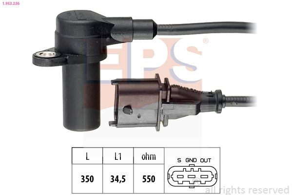 Great value for money - EPS Crankshaft sensor 1.953.236