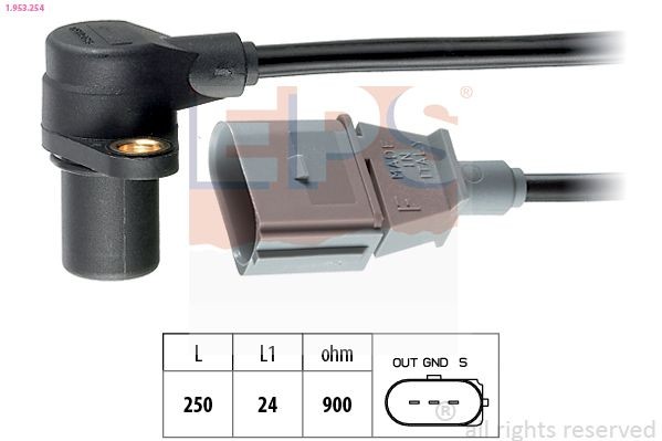 Great value for money - EPS Crankshaft sensor 1.953.254