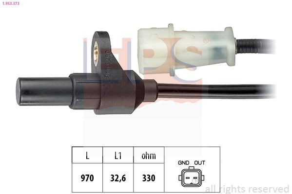 EPS 1.953.373 Crankshaft sensor Made in Italy - OE Equivalent