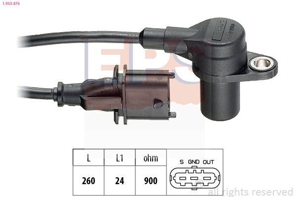 EPS 1.953.476 Camshaft position sensor Made in Italy - OE Equivalent