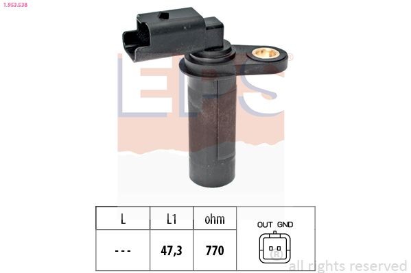 Great value for money - EPS Crankshaft sensor 1.953.538
