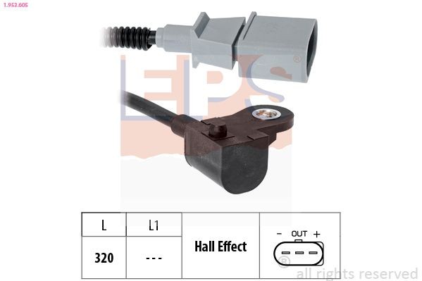 FACET 9.0605 EPS Made in Italy - OE Equivalent Sensor, camshaft position 1.953.605 buy