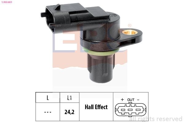 EPS 1.953.651 Camshaft position sensor Made in Italy - OE Equivalent