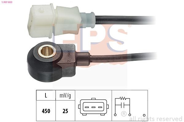 EPS 1.957.023 Knock Sensor Made in Italy - OE Equivalent
