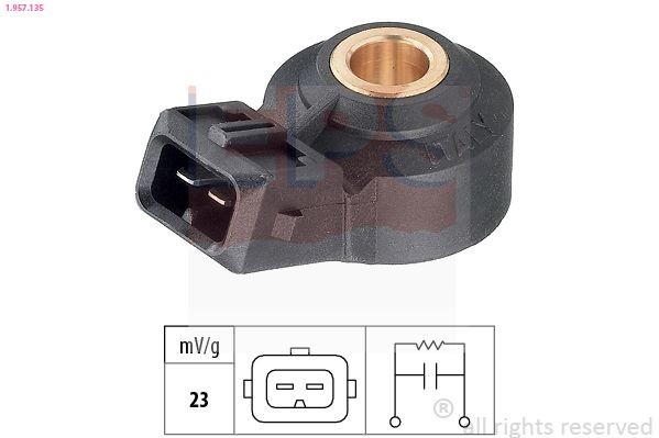 EPS 1.957.135 Knock Sensor Made in Italy - OE Equivalent