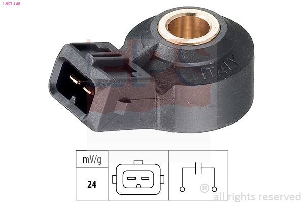 EPS 1.957.148 Knock Sensor Made in Italy - OE Equivalent
