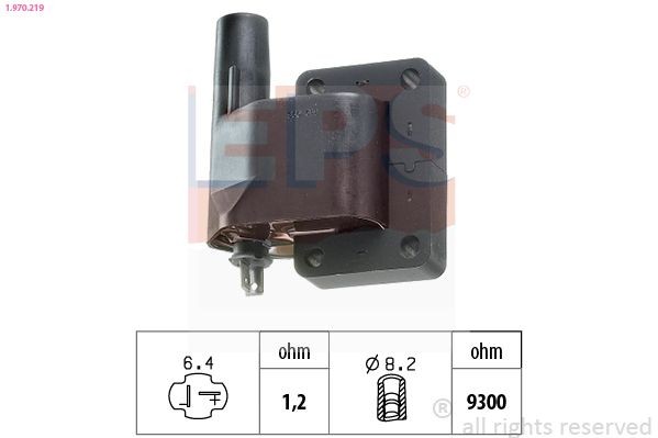 EPS 1.970.219 Ignition coil without fastening clamp