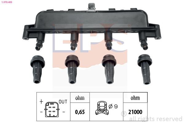 FACET 9.6305 EPS 1970405 Ignition coil pack Peugeot 207 SW 1.4 73 hp Petrol 2010 price