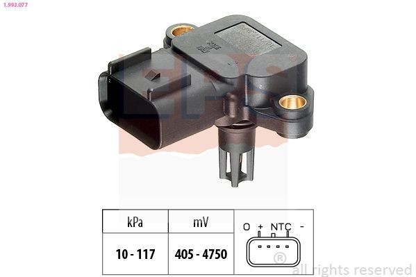 FACET 10.3077 EPS 1.993.077 Intake manifold pressure sensor 1S4A-9F479-BA