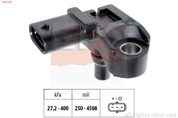 EPS 1.993.210 Air Pressure Sensor, height adaptation Pressure from 27 kPa, Pressure to 400 kPa, Made in Italy - OE Equivalent