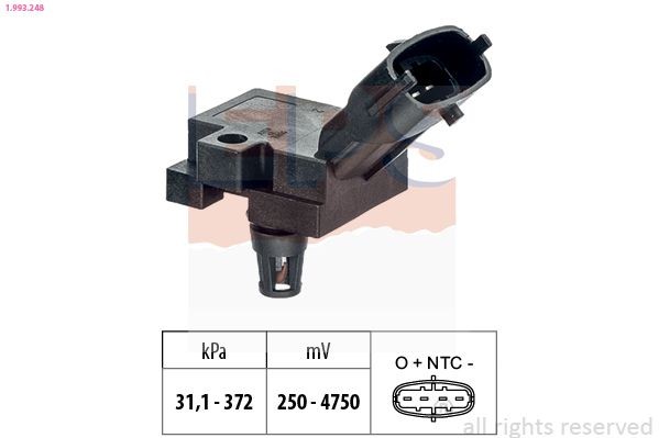 EPS 1.993.248 Sensor, boost pressure Made in Italy - OE Equivalent