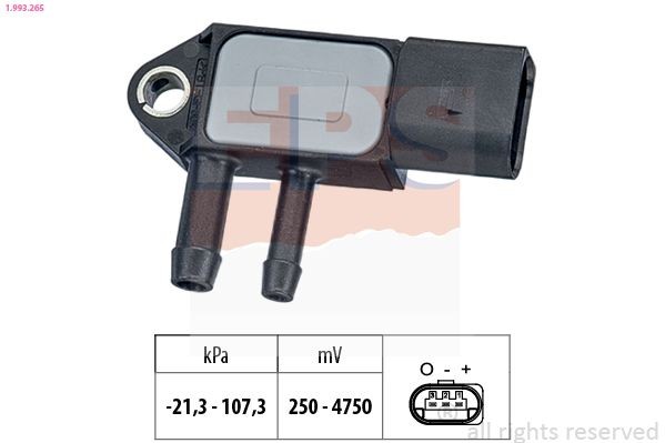 EPS 1.993.265 Sensor, exhaust pressure Made in Italy - OE Equivalent
