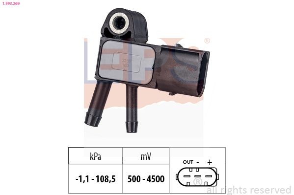 OEM-quality EPS 1.993.269 Air Pressure Sensor, height adaptation