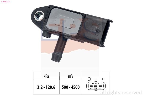 EPS 1.993.273 Sensor, exhaust pressure Made in Italy - OE Equivalent