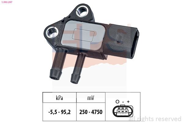 EPS 1.993.297 Sensor, exhaust pressure Made in Italy - OE Equivalent