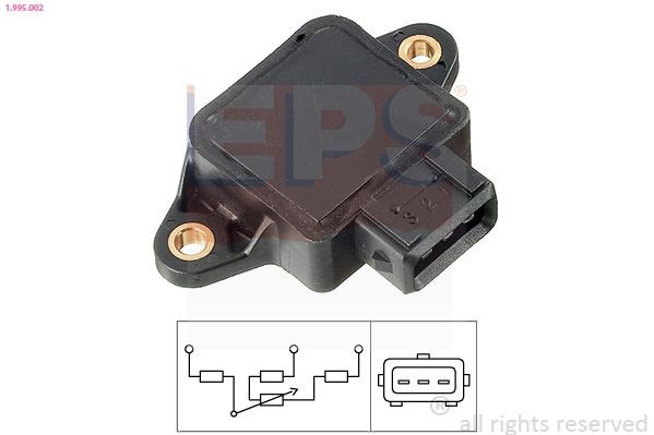 EPS 1.995.002 Throttle position sensor Made in Italy - OE Equivalent