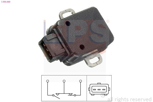 Throttle position sensor EPS Made in Italy - OE Equivalent - 1.995.069