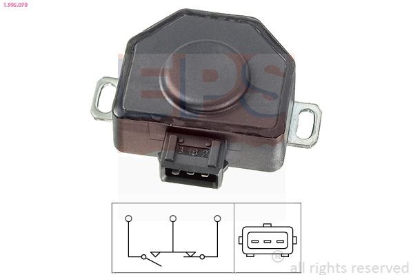 Throttle position sensor EPS Made in Italy - OE Equivalent - 1.995.079