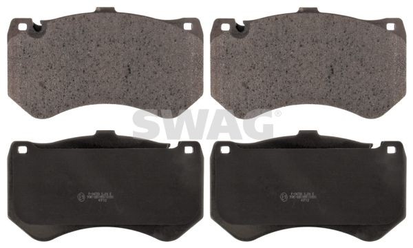SWAG 10 11 6143 Brake pad set Front Axle, prepared for wear indicator