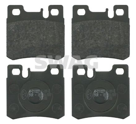 21027 SWAG Rear Axle, prepared for wear indicator Width: 58,5mm, Thickness 1: 15,2mm Brake pads 10 91 6153 buy