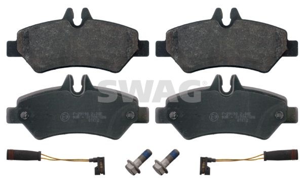 29190 SWAG Rear Axle, excl. wear warning contact, with fastening material Width: 63,1mm, Thickness 1: 19,8mm Brake pads 10 91 6708 buy