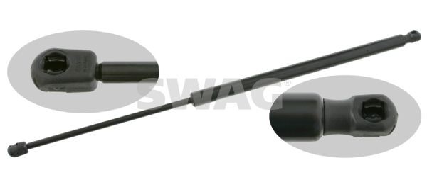 Tailgate strut SWAG 755N, 667 mm, both sides, without stop function - 10 92 4712