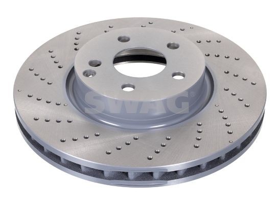 SWAG Front Axle, 322x32mm, 5x112, perforated/vented, Coated Ø: 322mm, Rim: 5-Hole, Brake Disc Thickness: 32mm Brake rotor 10 93 0553 buy