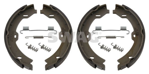 SWAG Rear Axle, with attachment material Ø: 180mm, Width: 25mm Brake shoe set, parking brake 10 93 2950 buy