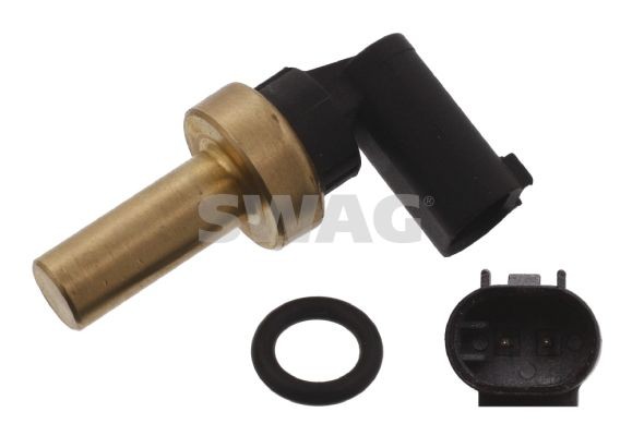 SWAG black, with seal ring Number of connectors: 2 Coolant Sensor 10 93 4074 buy