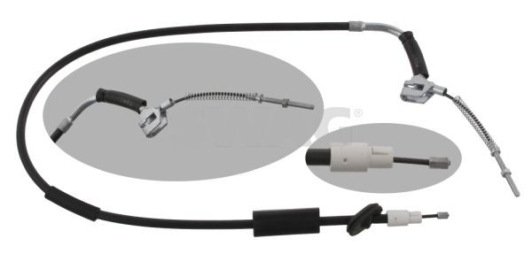 SWAG 10 93 4913 MERCEDES-BENZ B-Class 2014 Emergency brake cable