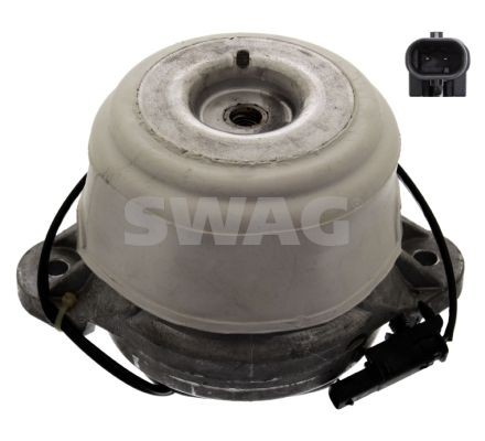 SWAG 10 94 9424 Engine mount Right, electrically adjustable hydro mount, with splash protection cover