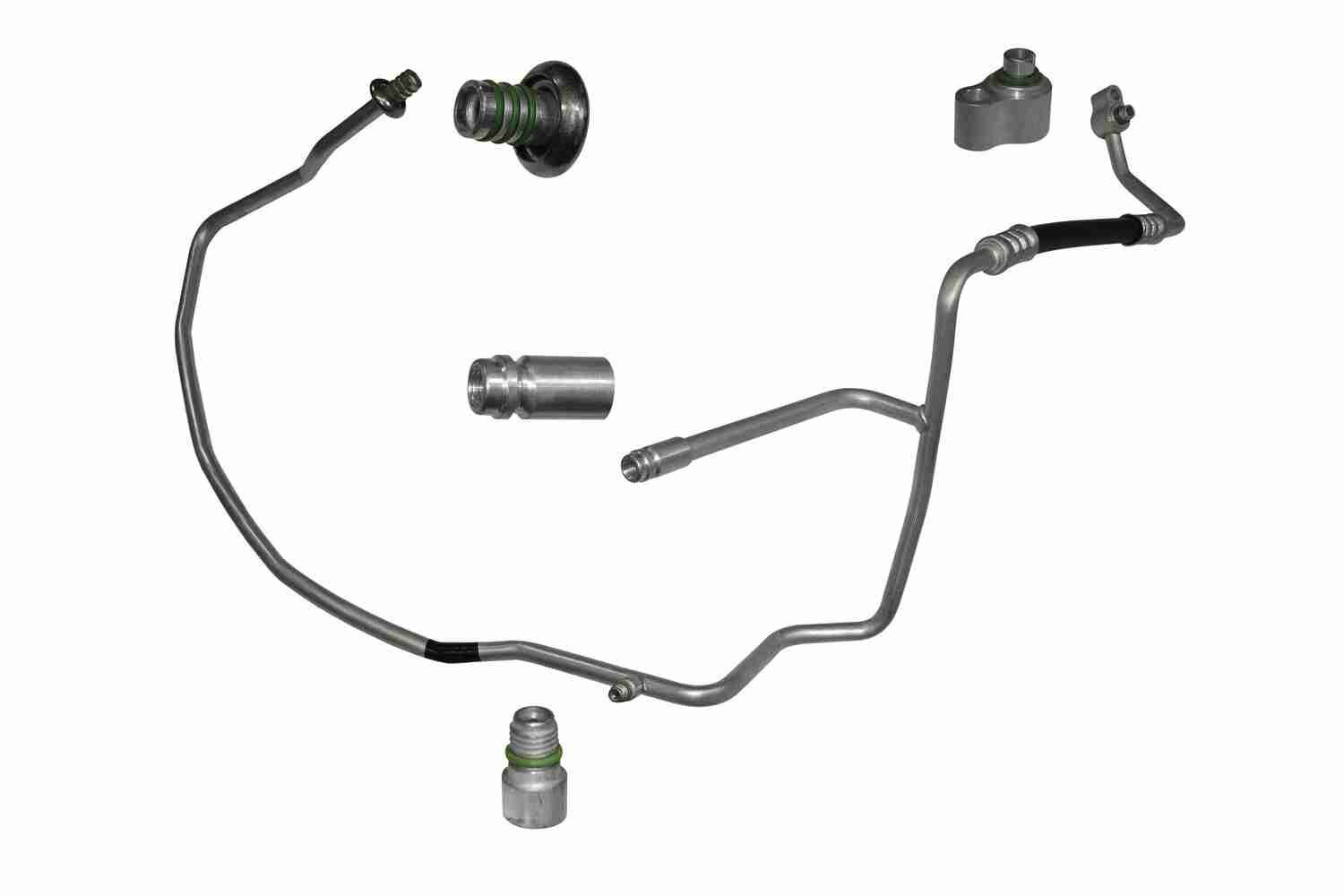 Original V25-20-0032 VEMO Low pressure line, air conditioning FORD