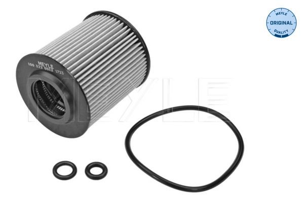100 322 0012 MEYLE Oil filters SKODA ORIGINAL Quality, with gaskets/seals, Filter Insert