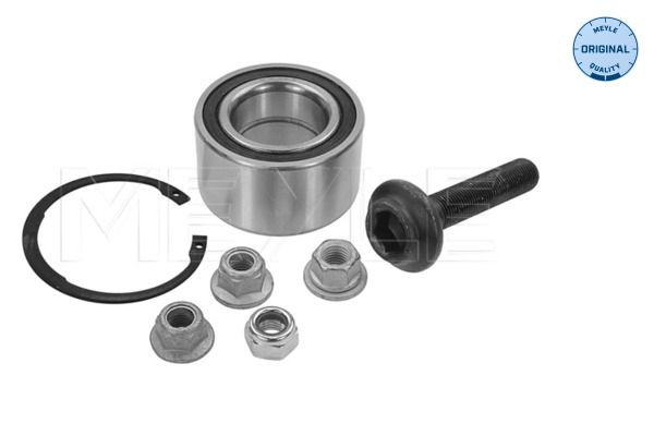 MEYLE 100 498 0210 Wheel bearing kit Front Axle, with attachment material, ORIGINAL Quality, 74 mm, Ball Bearing