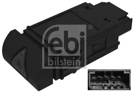 FEBI BILSTEIN 100405 SEAT Switch, hazard light in original quality