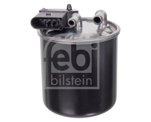 FEBI BILSTEIN In-Line Filter, with filter heating, without water drain screw Height: 124mm Inline fuel filter 100472 buy