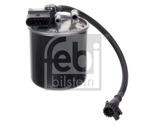 FEBI BILSTEIN In-Line Filter, with water drain screw Height: 124mm Inline fuel filter 100475 buy