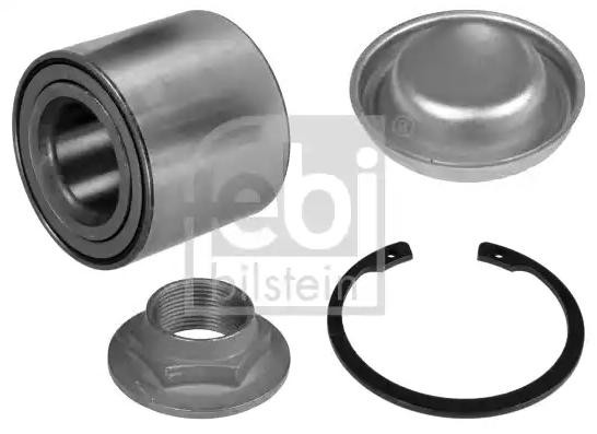 FEBI BILSTEIN Rear Axle Left, Rear Axle Right, with grease cap, with retaining ring, 62 mm, Tapered Roller Bearing Inner Diameter: 30mm Wheel hub bearing 100506 buy
