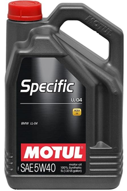 Motor oil 5W 40 longlife petrol - 101274 MOTUL SPECIFIC, LL-04