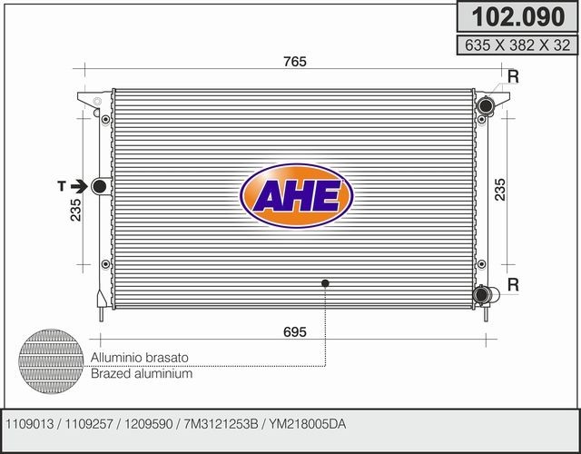 AHE 102.090 Air filter 1209590